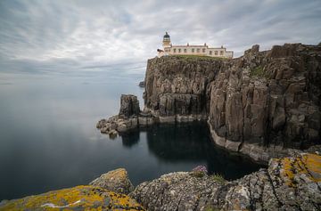 Clouds sweeping over Neist Point Lighthouse by Roelof Nijholt