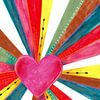 Regenbogenherz von Caroline Bonne Müller