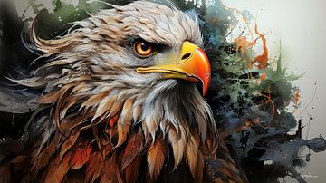 Zeichnung eines Adlers von Gelissen Artworks