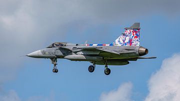 Tsjechische Saab JAS39 Gripen met Tiger livery. van Jaap van den Berg