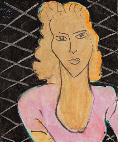 Henri Matisse, Jong meisje in een roze jurk, 1942