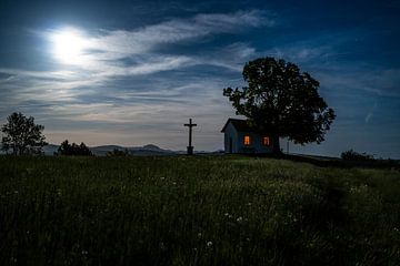 Maanlichtnacht in de Rhön 1 van Holger Spieker