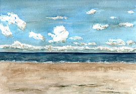 Strand an der Nordsee von Sandra Steinke