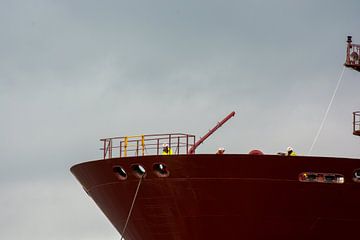 Dans la série Hands on Deck sur l'arrimage de l'étrave sur scheepskijkerhavenfotografie