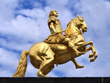 Statue "Goldener Reiter" in Dresden von Jörg Hausmann