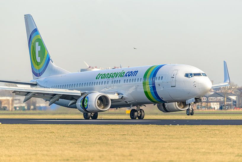 Landing Transavia Boeing 737-800. by Jaap van den Berg