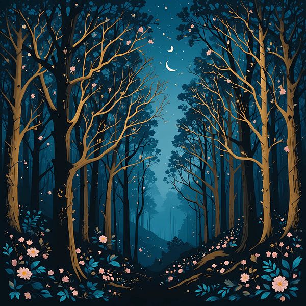 Jardin nocturne enchanté par Artistic