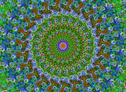 Bloem-Pracht (Retro Mandala) van Caroline Lichthart thumbnail