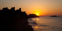 Sunrise over Anamur Castle , Turkey