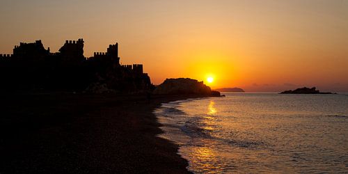 Sunrise over Anamur Castle , Turkey