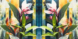 Stylised Botanical Art in Vivid Colours