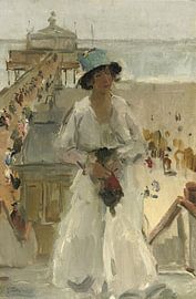 On the boulevard of Scheveningen, the pier beyond, Isaac Israels