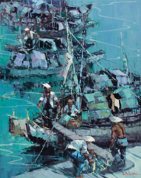 Indonesian Sailing Ship by Antonije Lazovic