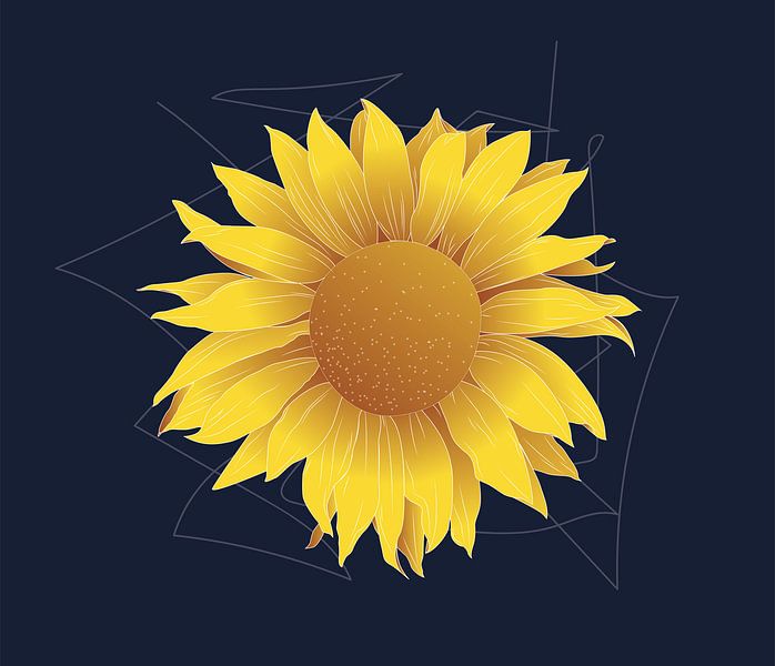 Sonnenblume von Oscuro design