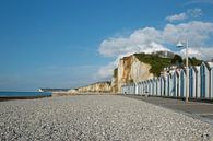 Romantic beach cottages on Yport beach on the Cote d'Albatre by Patrick Verhoef thumbnail
