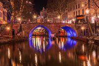 Tunnels blauw verlicht in Utrecht