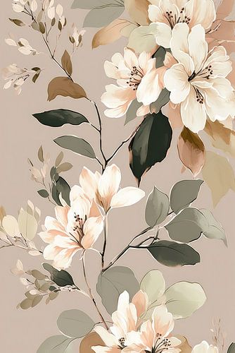 Beige flowers