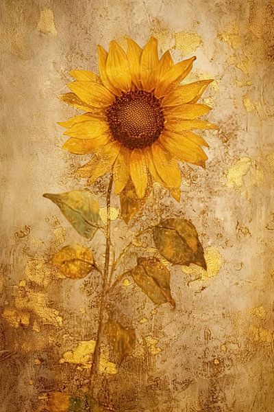 Tournesol abstrait par Imagine