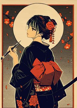 Vrouwelijke geisha van MIROKKU