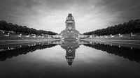 Monument Battle Of The Nations en noir et blanc par Henk Meijer Photography Aperçu