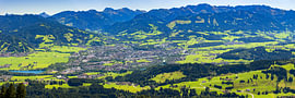 A panoramic view of the Alps above Germany’s southernmost town by Walter G. Allgöwer