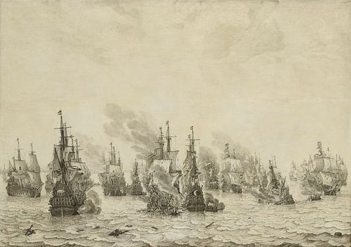 Die Seeschlacht bei Livorno, Willem van de Velde