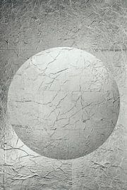 Boule ronde de couleur pastel. Bleu taupe. Minimalisme. Abstrait moderne. 11 sur Alie Ekkelenkamp