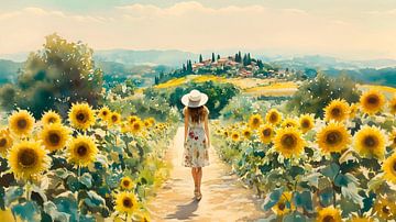 Walking in Tuscany van Harry Hadders