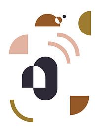 Abstracte Geometrische Vormen Print