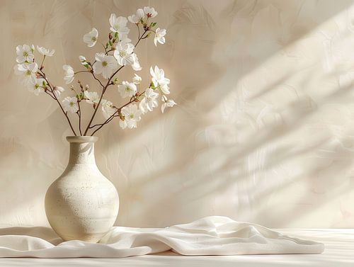 Minimalistische stillevenfotografie Japandi stijl