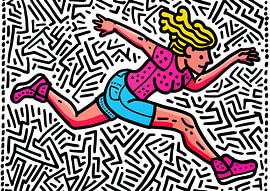 Sprint-Labyrinth von ARTEO Gemälde