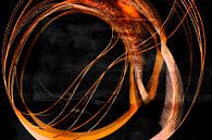 Golden Flow, modern and abstract in autumn colours by FRESH Fine Art thumbnail