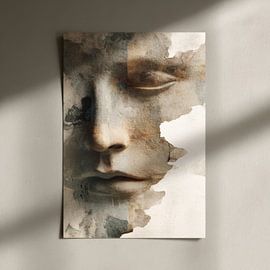 abstract fictief muur portret vrouw