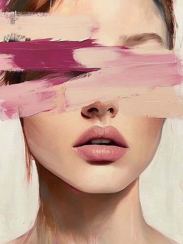 Portrait abstrait moderne