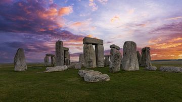 Stonehenge, le célèbre cercle de pierres en Angleterre sur Maarten Hoek