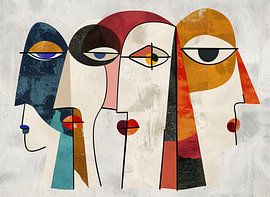 Moderner minimalistischer Picasso