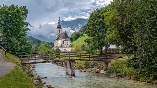 Kerkje Ramsau in Berchtesgaden, Duitsland