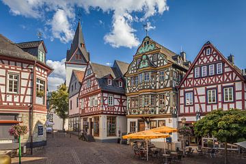 Historische Fachwerkhäuser am Marktplatz von Idstein von Christian Müringer