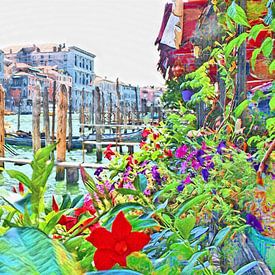 Venise en fleurs sur Loretta's Art