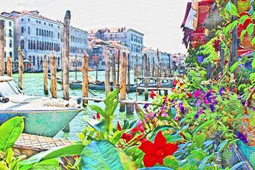 Venise en fleurs sur Loretta's Art