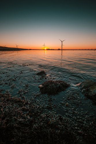 Oosterschelde zonsondergang