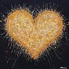 Golden Heart by Vrolijk Schilderij