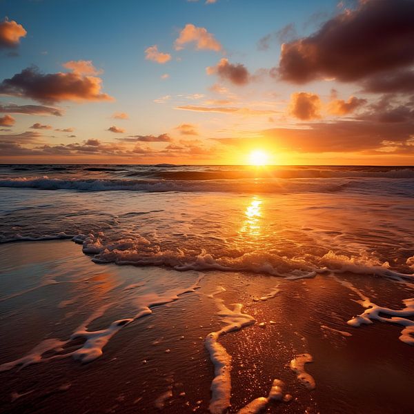 Coucher de soleil doré par TheXclusive Art