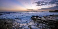 Zonsondergang bij Tahnah Lot in Bali