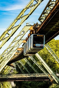 Suspension railway in Wuppertal by Dieter Walther