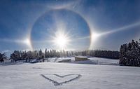 A heart with a halo