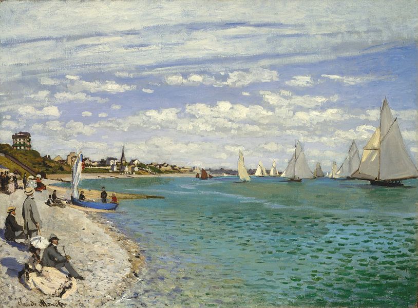 Régates à Sainte-Adresse, Claude Monet par Des maîtres magistraux