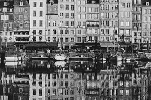Havenleven, Honfleur Stadsgezicht Reflecties