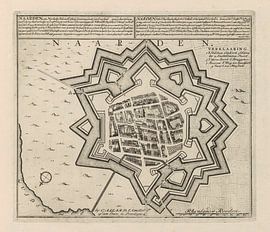 Old map of Naarden from around 1720