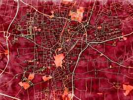 Karte von Erding im stil 'Amber Autumn'